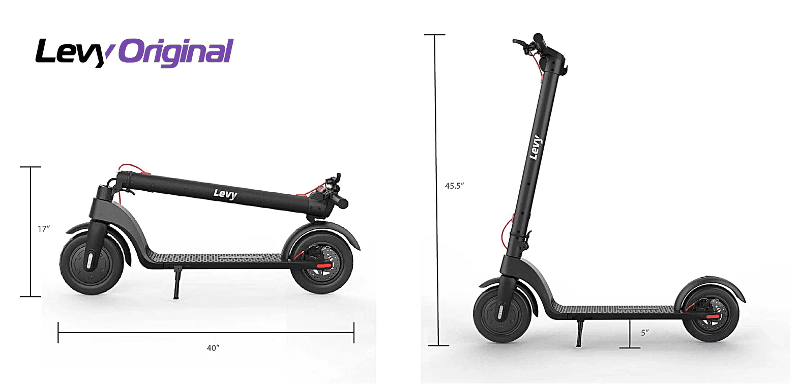 Specifications of Levy Electric Scooter