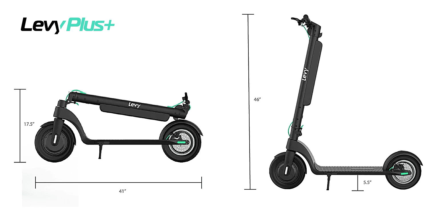 Specifications of Levy Plus Electric Scooter